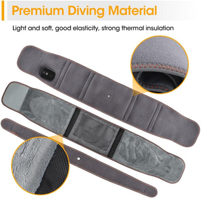 Electric Heating Waist Massager Belt  Vibration  Hot Compress Support With 3Level Adjustment 8