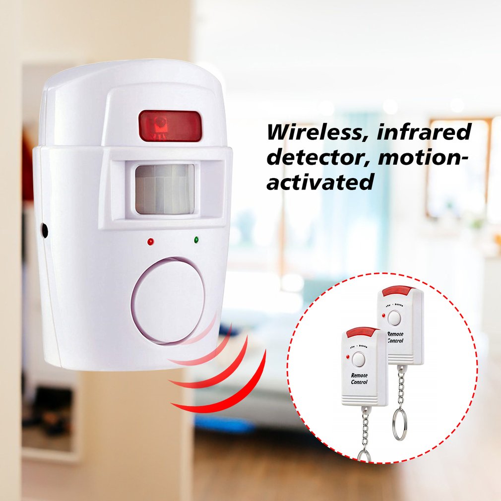 Wireless Motion Sensor Alarm Indoor  Outdoor Security Detector With Remote Control For Home Garage  1