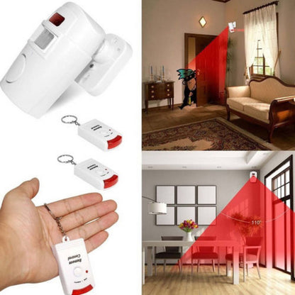 Wireless Motion Sensor Alarm Indoor  Outdoor Security Detector With Remote Control For Home Garage  3
