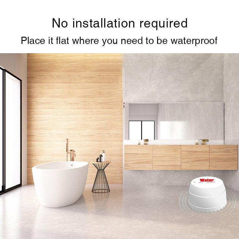 WiFi Water Leak Detector Smart Flood Sensor With Alexa  Google Home Integration 2