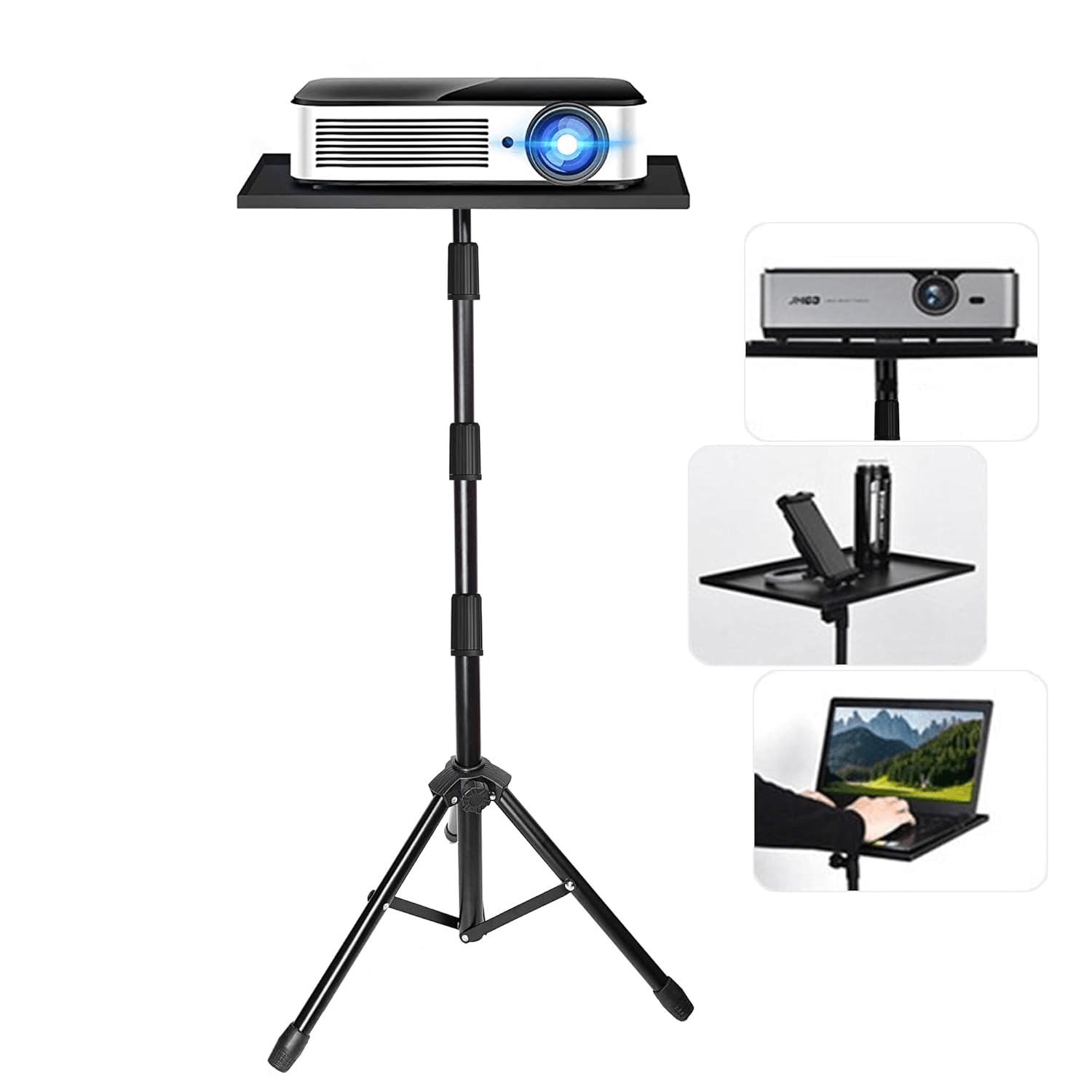 Universal Portable Projector Tripod Stand Adjustable Bracket Mount For Mini Projectors 2