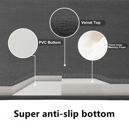Premium Anti Slip Bath Mat Super Absorbent Coral Velvet Floor Mat Non Slip Shower Rug For Bathroom  1