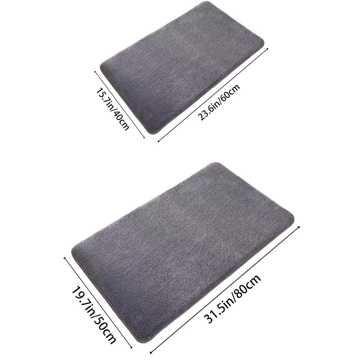 Premium Anti Slip Bath Mat Super Absorbent Coral Velvet Floor Mat Non Slip Shower Rug For Bathroom  5