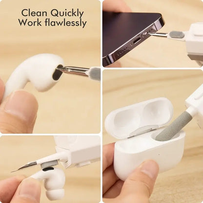 8in1 Keyboard Cleaning Kit AirPods Laptop  Phone Cleaning Tools With Retractable Brush  Flocking Sp