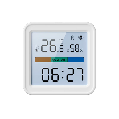 Smart WiFi Thermometer Hygrometer Backlit Temperature  Humidity Sensor For Smart Life Alexa And Goo 7