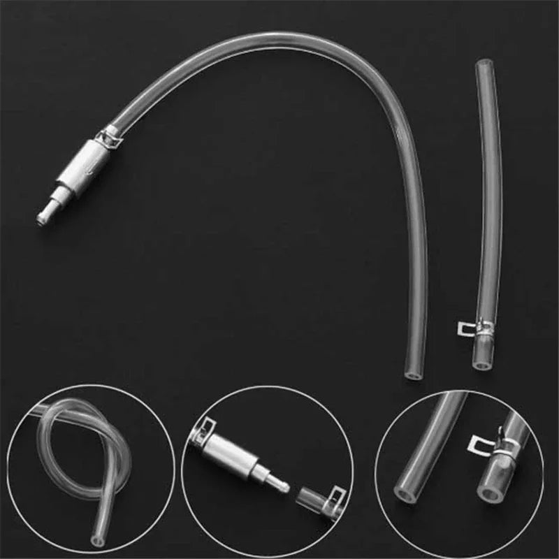 Car Brake Bleeder Kit One Way Valve Hose & Aluminum Tool for Car Clutch & Hydraulic Brake Bleeding
