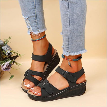 Womens Soft SlipOn Open Toe Walking Sandals  2024 Summer Comfort Footwear 3