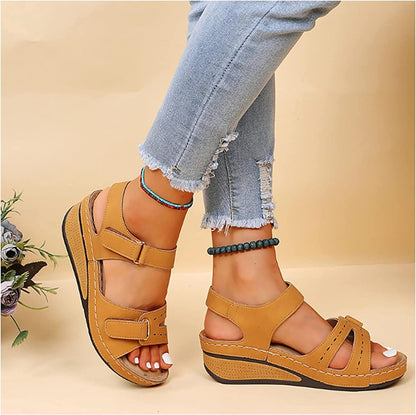 Womens Soft SlipOn Open Toe Walking Sandals  2024 Summer Comfort Footwear 9