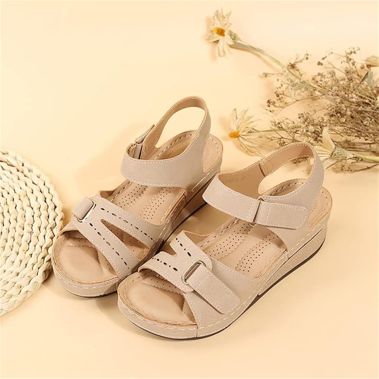 Womens Soft SlipOn Open Toe Walking Sandals  2024 Summer Comfort Footwear 1
