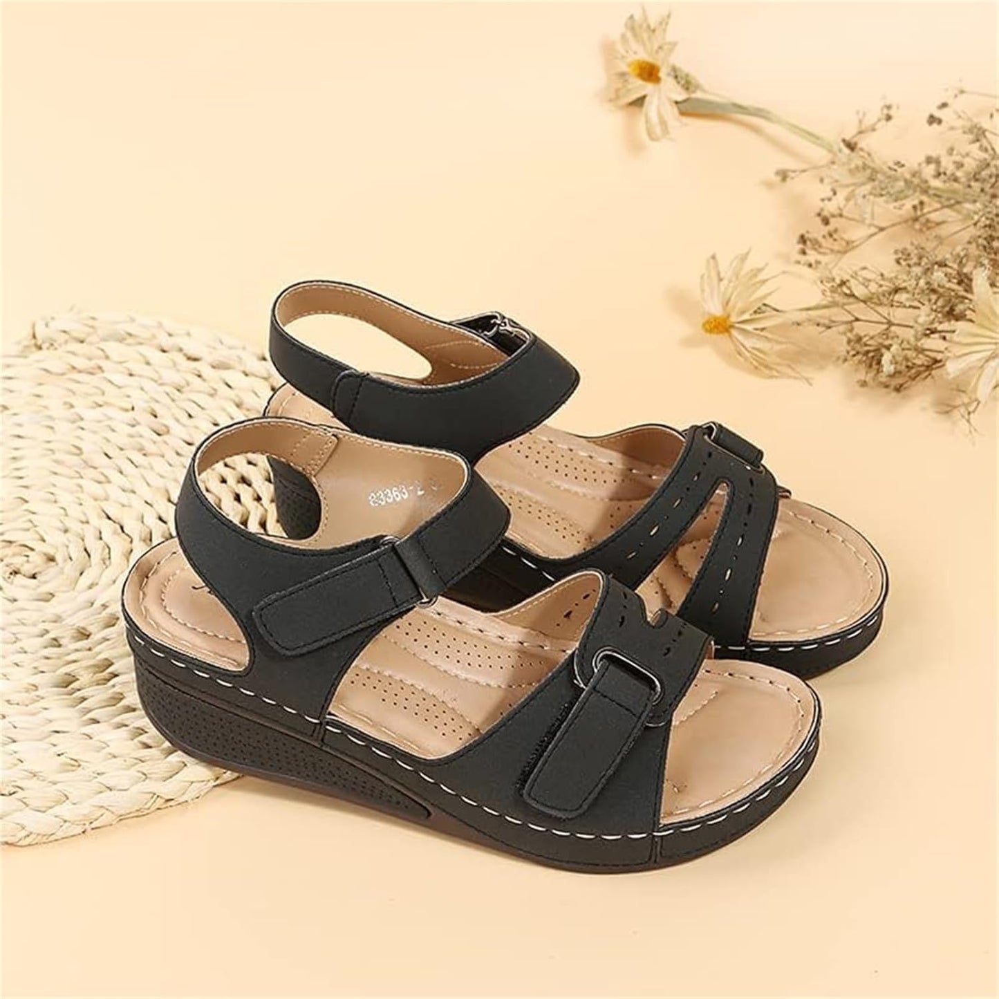 Womens Soft SlipOn Open Toe Walking Sandals  2024 Summer Comfort Footwear 4