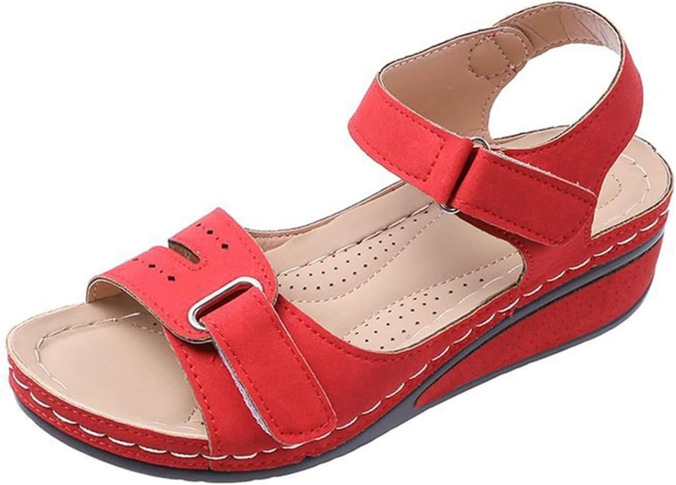 Womens Soft SlipOn Open Toe Walking Sandals  2024 Summer Comfort Footwear 8