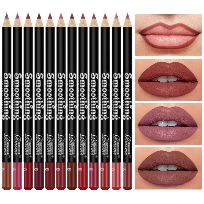 Lipstick And Lip Liner Set LongLasting Matte Lip Gloss Kit For Women  Perfect Valentines Day Gift 1