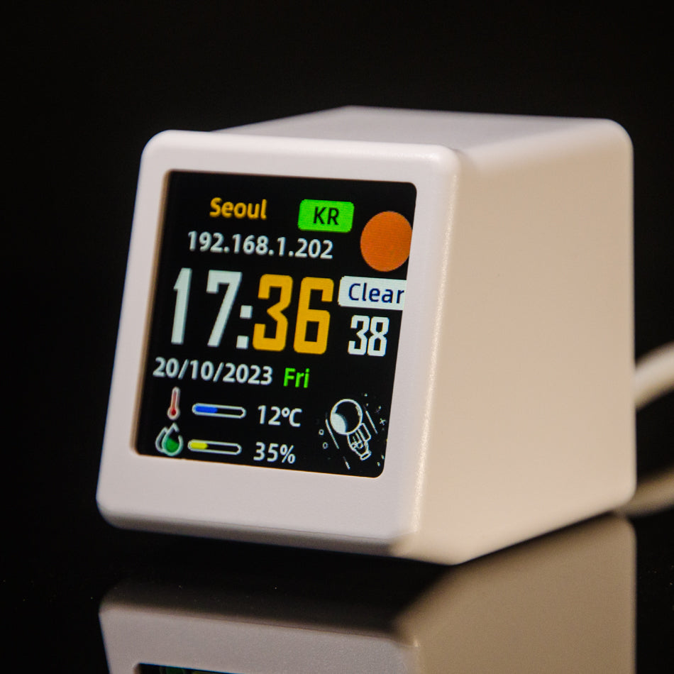 GeekMagic SmallTV Ultra Smart WiFi Weather Clock With IPS LCD Screen Multi Function Digital Clock F 6