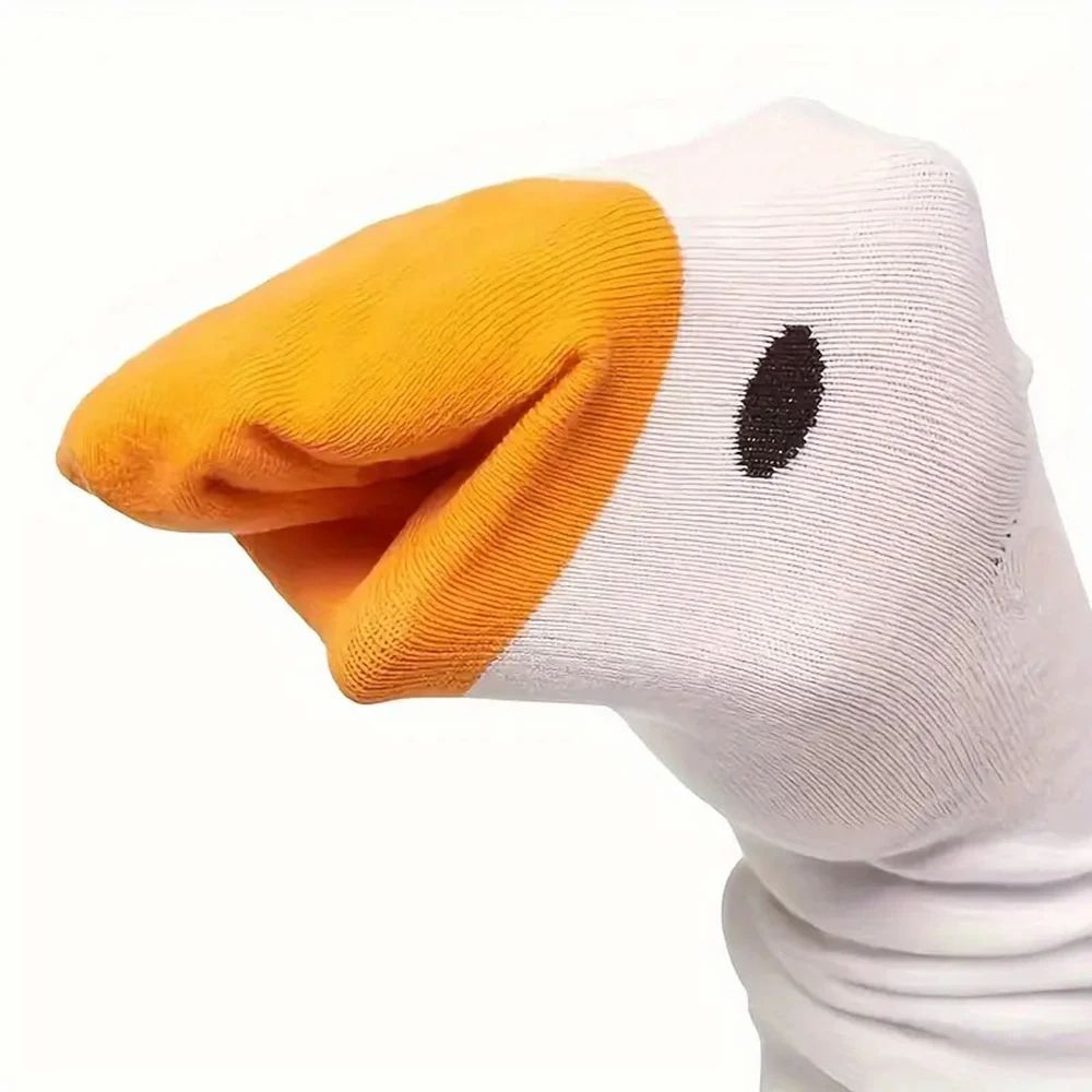 Cartoon Women Socks Funny Goose Design Soft Breathable Comfortable Cute Casual Fashionable  Versati 2