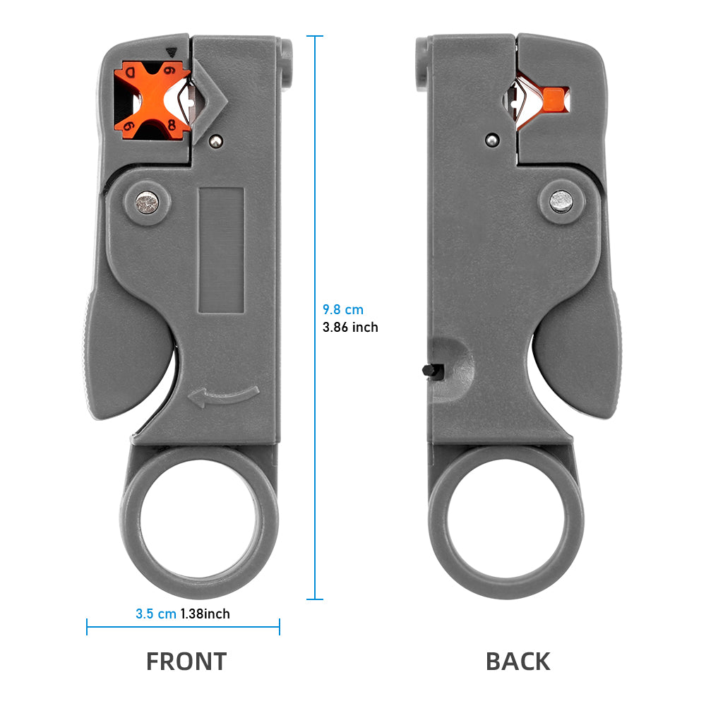 Straight Electrical Stripping Pliers Stainless Steel Cable Stripper With Insulated Handle  Hexagon  1