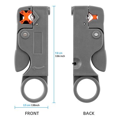 Straight Electrical Stripping Pliers Stainless Steel Cable Stripper With Insulated Handle  Hexagon  1