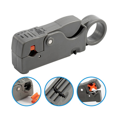 Straight Electrical Stripping Pliers Stainless Steel Cable Stripper With Insulated Handle  Hexagon  3