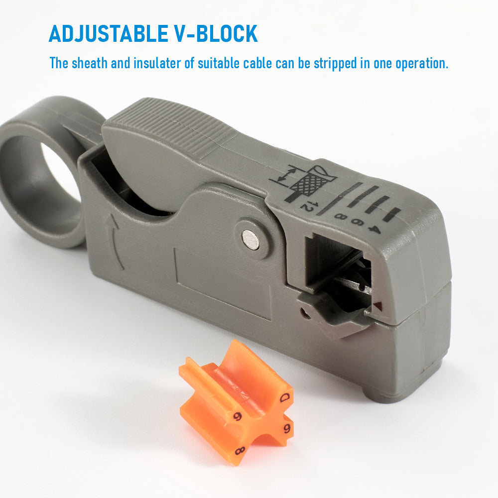 Straight Electrical Stripping Pliers Stainless Steel Cable Stripper With Insulated Handle  Hexagon  4