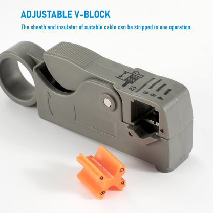 Straight Electrical Stripping Pliers Stainless Steel Cable Stripper With Insulated Handle  Hexagon  4