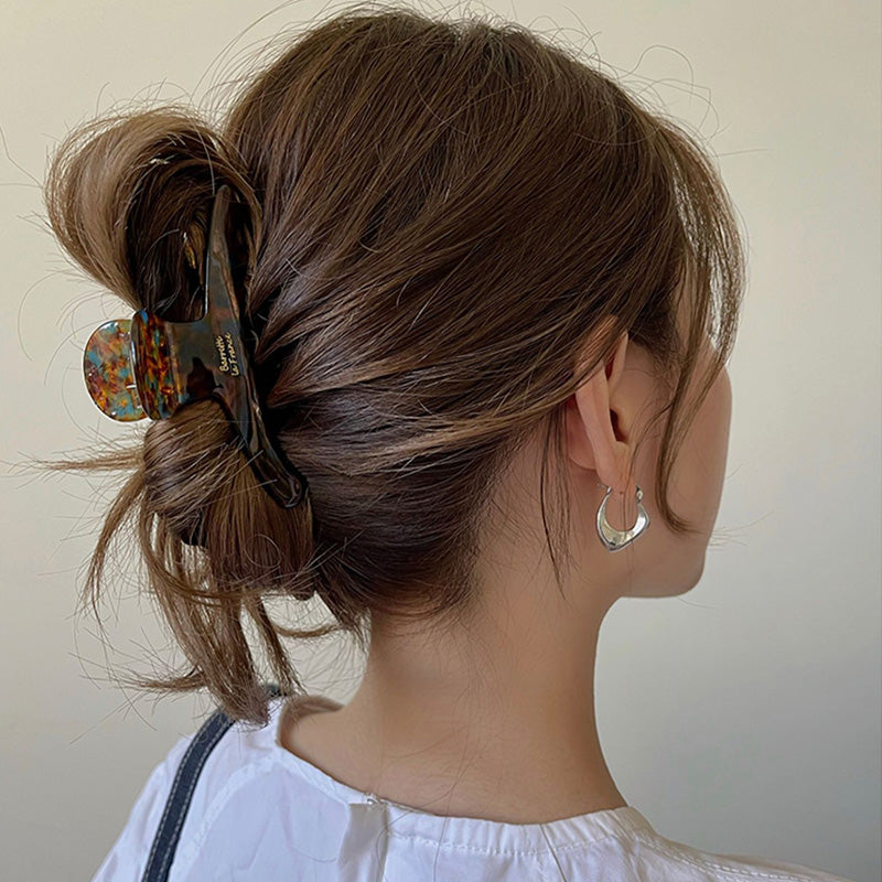 Elegant Vintage Hair Clips for Women High-Quality Acetate Hair Claw Clip