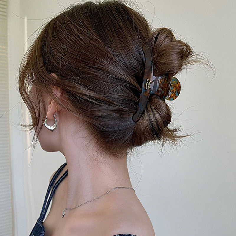 Elegant Vintage Hair Clips for Women High-Quality Acetate Hair Claw Clip