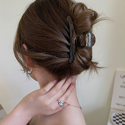 Elegant Vintage Hair Clips for Women High-Quality Acetate Hair Claw Clip