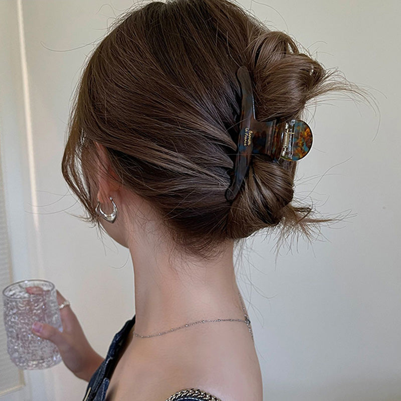 Elegant Vintage Hair Clips for Women High-Quality Acetate Hair Claw Clip