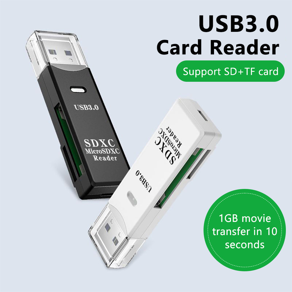 Dual Slot USB 30 Card Reader HighSpeed Micro TF  SD Adapter For Laptop  PC Accessories 2