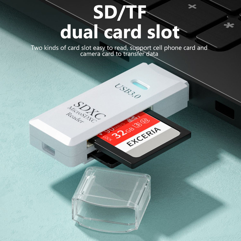 Dual Slot USB 30 Card Reader HighSpeed Micro TF  SD Adapter For Laptop  PC Accessories 3
