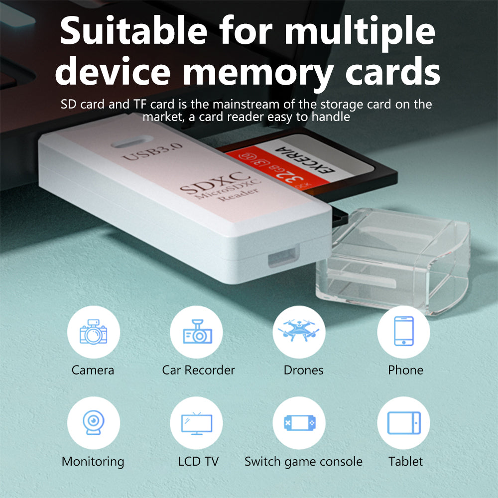 Dual Slot USB 30 Card Reader HighSpeed Micro TF  SD Adapter For Laptop  PC Accessories 4