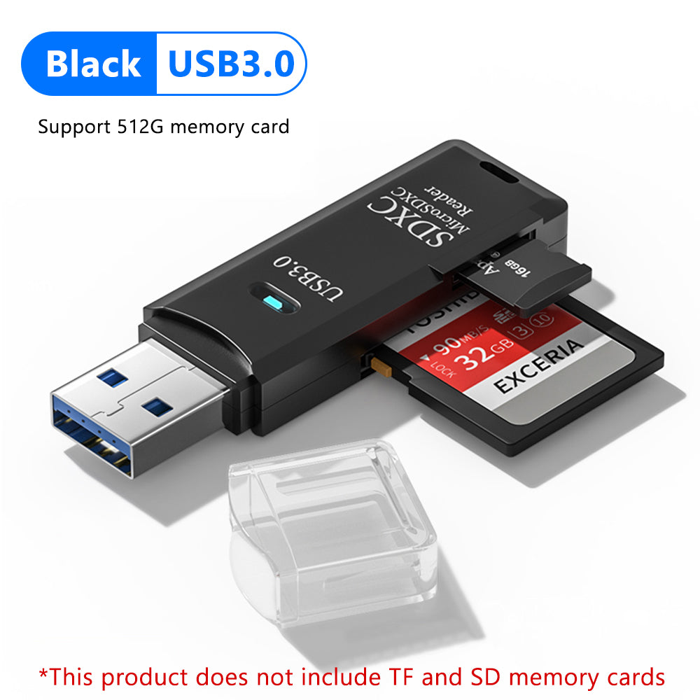 Dual Slot USB 30 Card Reader HighSpeed Micro TF  SD Adapter For Laptop  PC Accessories 9