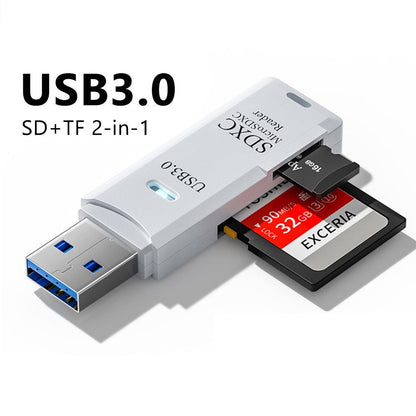 Dual Slot USB 30 Card Reader HighSpeed Micro TF  SD Adapter For Laptop  PC Accessories 1
