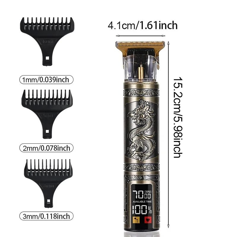 Rofessional T9 Hair Clipper ThreeSpeed Variable Gear Electric Shaver For Hair Trimming  Shaving 5