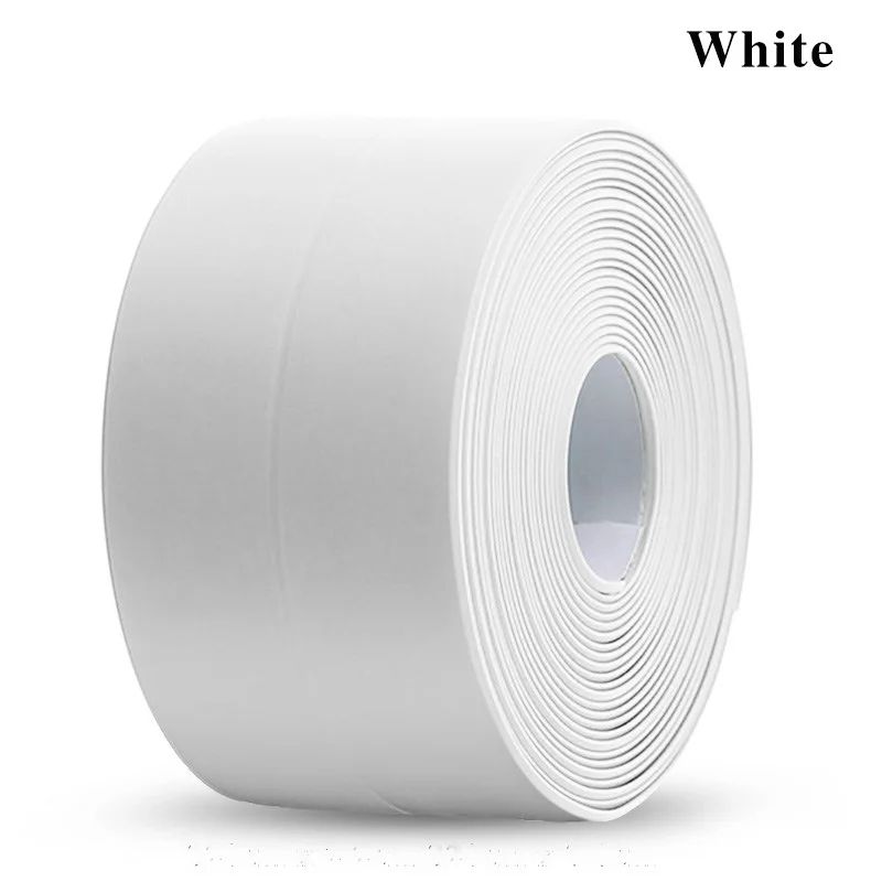 Waterproof PVC Shower Bath Sealing Tape Strips Self Adhesive Mold Proof Caulk Strip For Bathroom  K 6
