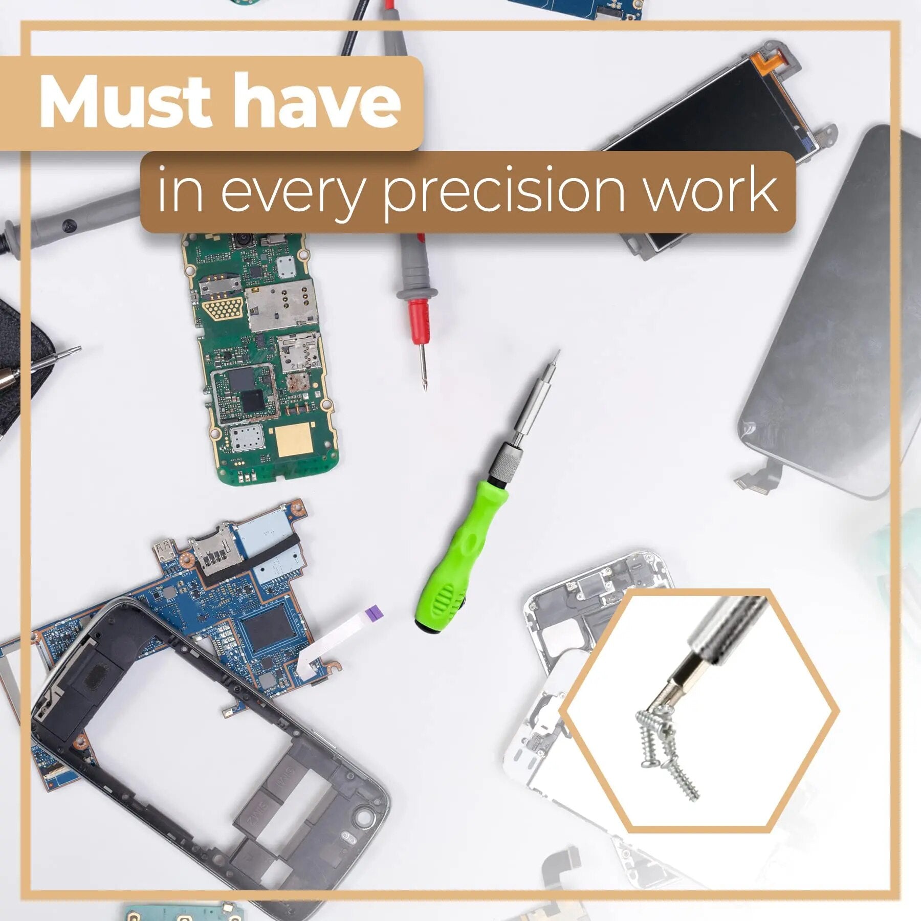 Mini 32-in-1 Precision Screwdriver Set, Magnetic Phillips Bits Repair Kit for Phone, Watch, Glasses & PC