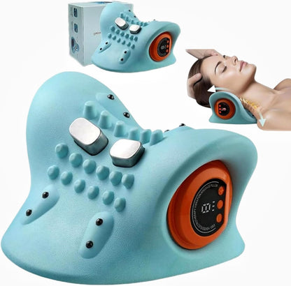 Electric Neck Massager with Airbag Traction and Infrared Heat