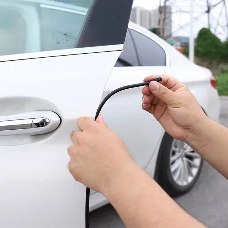 Universal Car Door Edge Guard UShape Rubber Moulding Trim Strip With Side Adhesive Protection 1