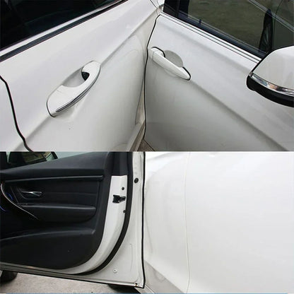 Universal Car Door Edge Guard UShape Rubber Moulding Trim Strip With Side Adhesive Protection 3