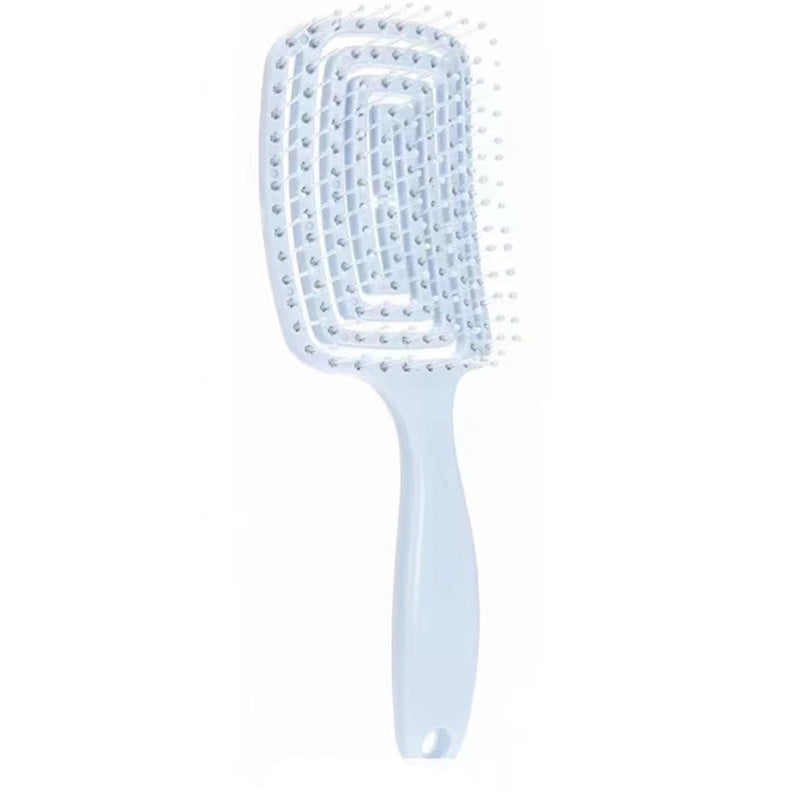 Hollow Out Hair Brush Elastic Scalp Massage Comb For Fast Blow Drying  Hair Styling 9