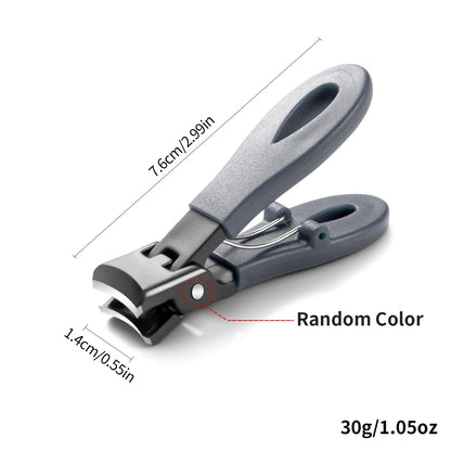 Large Jaw 8mm Opening Nail Clipper Thick  Hard Nail Cutter Stainless Steel Manicure Tool With Anti  7
