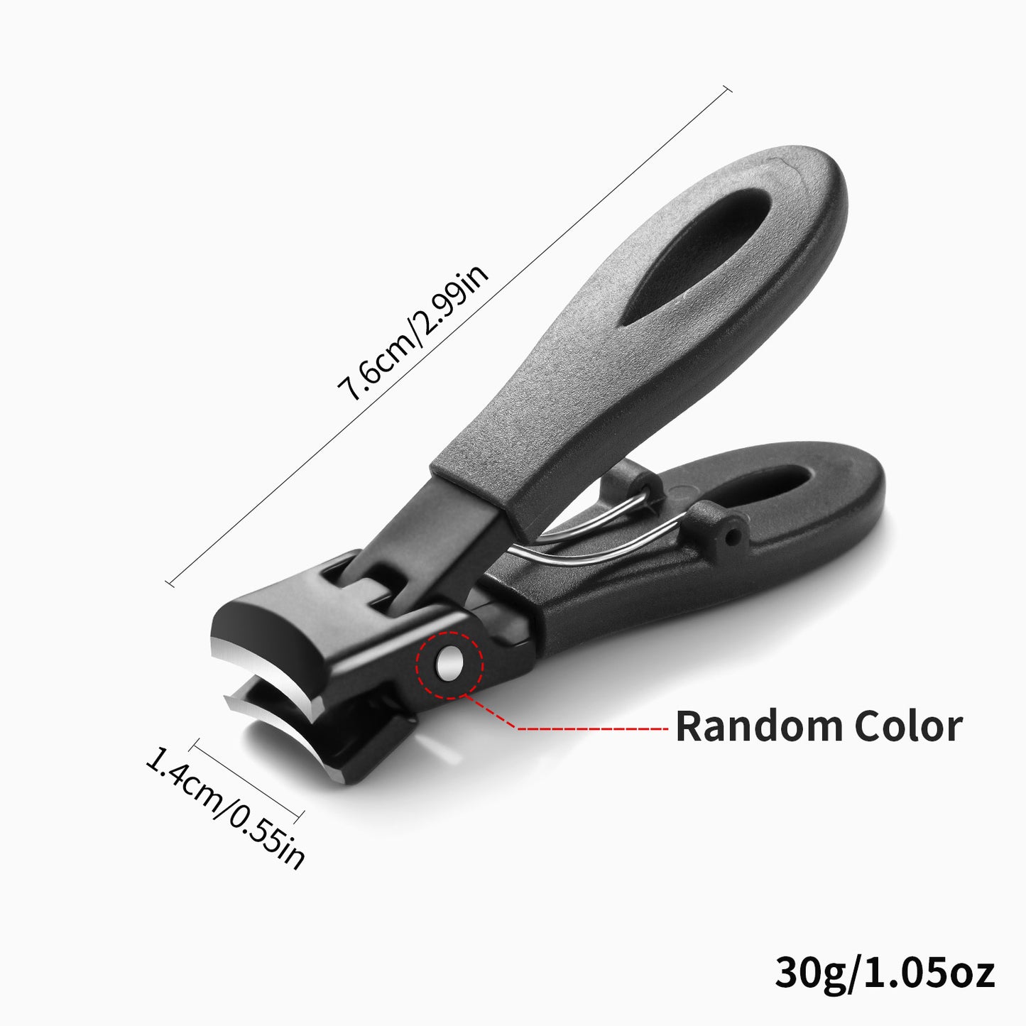 Large Jaw 8mm Opening Nail Clipper Thick  Hard Nail Cutter Stainless Steel Manicure Tool With Anti  8