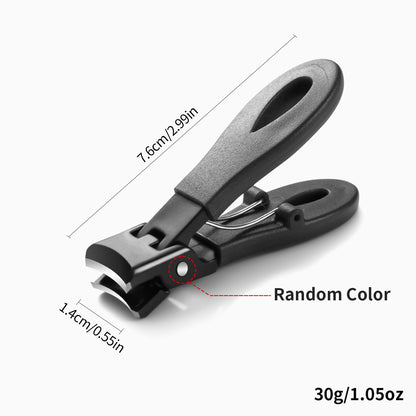 Large Jaw 8mm Opening Nail Clipper Thick  Hard Nail Cutter Stainless Steel Manicure Tool With Anti  8
