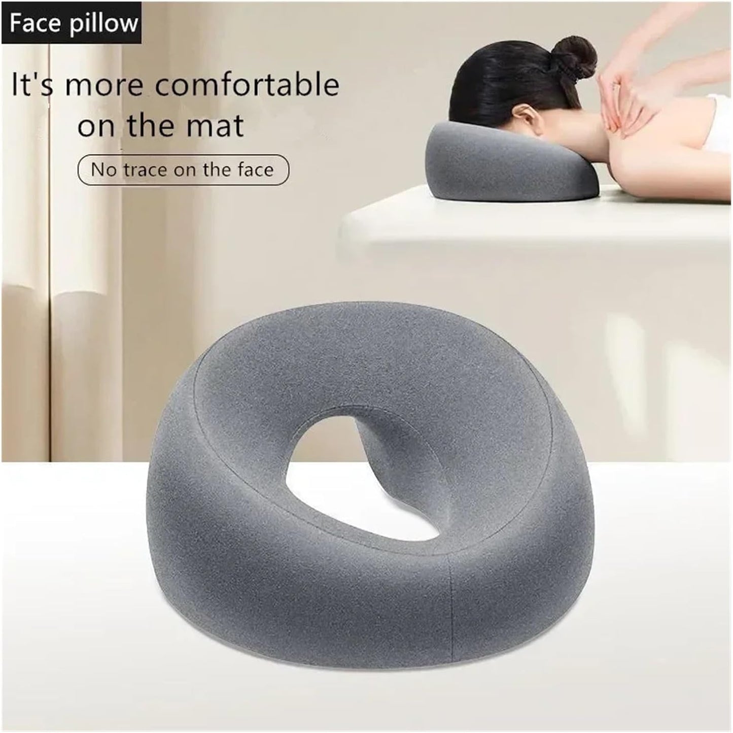 Face Down Memory Foam Pillow  Prone Support For Desk Naps Massage And PostSurgery Recovery 1