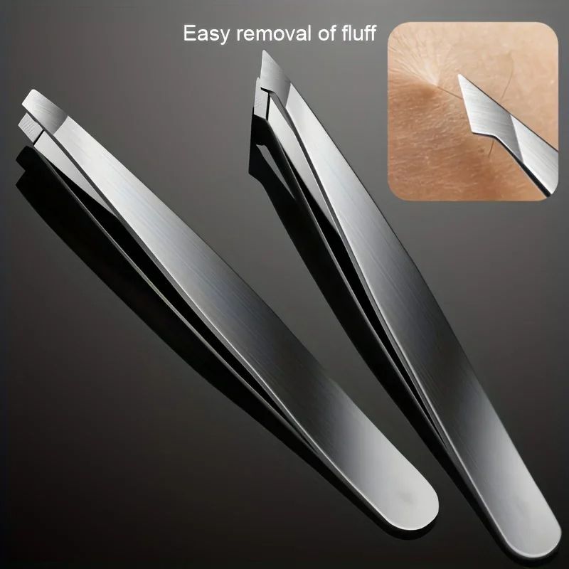 Professional Tweezers Set Perfect For Eyebrow Hair Removal Splinter  Ingrown Hair Precision Stainle