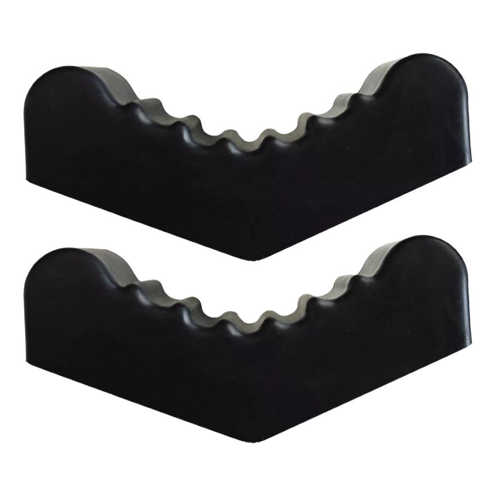 2PCS Car Slotted Jack Stand Rubber Pads 6 Ton Pinch Weld Floor Adapter Rail Grip For Safe Lifting 5