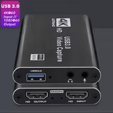 4K USB 30 HDMI Video Capture Card  1080P 60Hz HD Recorder For Gaming Streaming And Live Content Cre