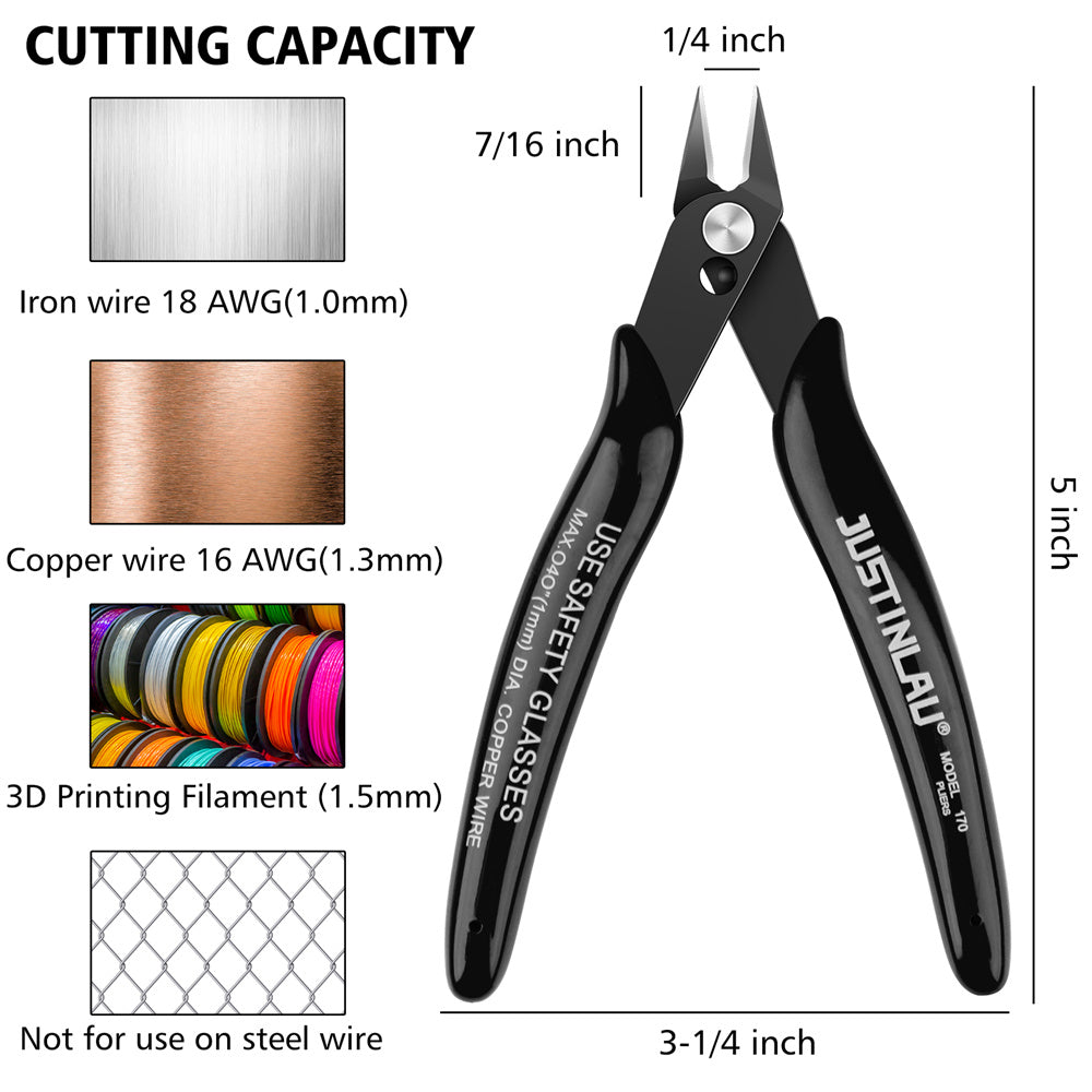 Mini Nose Cutting Plier Electrical Wire Cable Cutter Metal Side Snips Flush Pliers Durable Tool 1