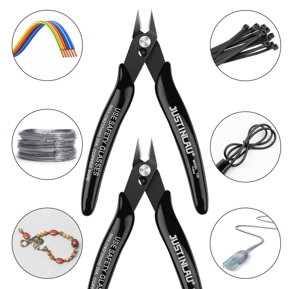 Mini Nose Cutting Plier Electrical Wire Cable Cutter Metal Side Snips Flush Pliers Durable Tool 4