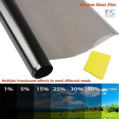 Car Window Tinting Film Black VLT Glass Solar UV Protector Heat Insulation Sticker Home Window Foil