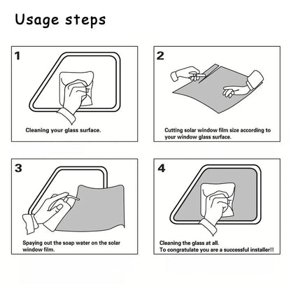 Car Window Tinting Film Black VLT Glass Solar UV Protector Heat Insulation Sticker Home Window Foil 2